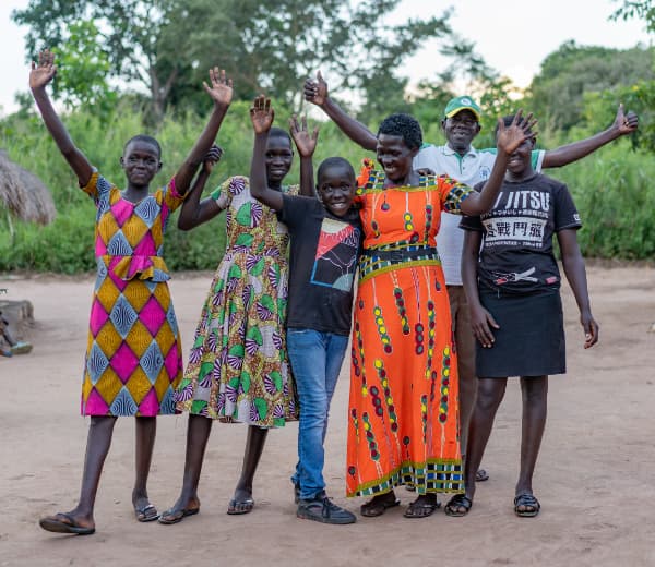 group of happy people together